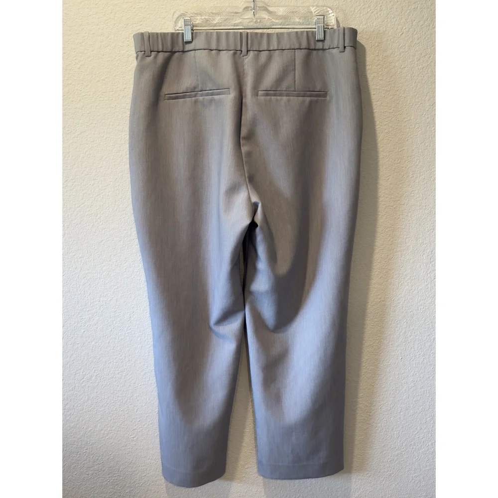 A&F Sloane Tailored Wide Leg Pant - Grey - 18